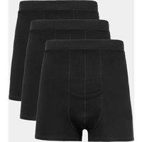 M&S 3 Pack Cotton Rich Stoma Trunks with Keyhole Black