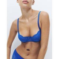 M&S Jasmine Lace Wired Balcony Bra A-E Electric Blue