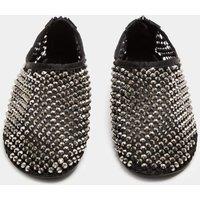 M&S Gem High Vamp Flat Shoe Black Mix