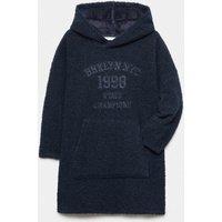 M&S Borg Oversized Hoodie (6-16 Yrs) Navy