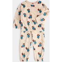 M&S Paddington Velour Pyjamas (1-8 Yrs) Neutral