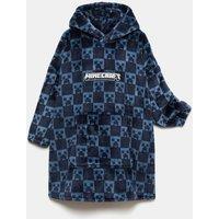 M&S Fleece Minecraft Hoodie Blue Mix