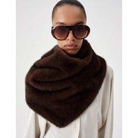 M&S Faux Fur Snood Brown