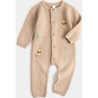 M&S Winnie the Pooh Knitted All in One (0-18 Mths) Brown