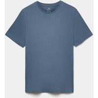 M&S Pure Cotton Regular Fit Crew Neck T-Shirt Dusty Blue