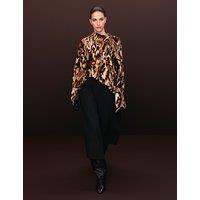 Autograph Woven High Rise Side Split Wide Leg Culottes Black