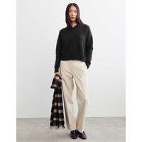 JAEGER Mohair Blend V-Neck Jumper Black