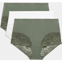 Body by M&S 3pk Body Soft Full Briefs Moss Green