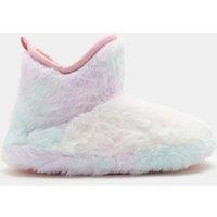M&S Kids' Borg Slipper Boots (4 Small-7 Large) Multi