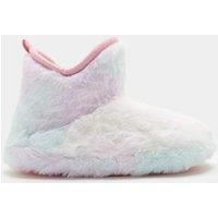 M&S Kids' Borg Slipper Boots (4 Small-7 Large) Multi