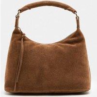 M&S Suede Cross Body Bag Tan