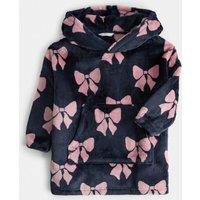 M&S Fleece Bow Hoodie (3-16 Yrs) Navy Mix