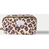 The Flat Lay Co. Flat Lay Makeup Box Bag - Brown Leopard Soft Brown Mix