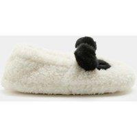 M&S Kids' Animal Elastic Back Slippers (4 Small - 2 Large) White Mix