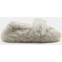 M&S Kids' Animal Elastic Back Slippers (4 Small - 2 Large) Grey