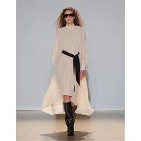 Per Una Pleated Volume Maxi Dress Cream Mix