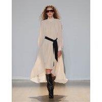 Per Una Pleated Volume Maxi Dress Cream Mix