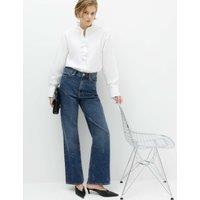 M&S Embellished Straight Leg Jeans Dark Indigo