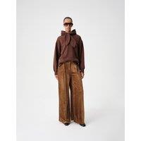 M&S Velvet Cord Wide Leg Trousers Spice