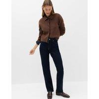 M&S Mid Rise Straight Leg Jeans Indigo Mix