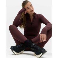 Goodmove Essential Half Zip Fitted Running Top Mulberry