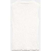 M&S Textured Sleeveless Top Soft White
