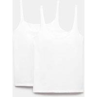 M&S 2 Pack Secret Support Scoop Neck Bra Vest White