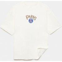 M&S Pure Cotton PSG Graphic T-Shirt (6-16 Yrs) White