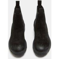 M&S Leather Chelsea Boots With Block Heel Black