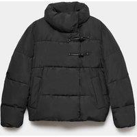 M&S Thermowarmth Padded Funnel Neck Puffer Jacket Black