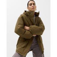 M&S Thermowarmth Padded Hooded Coat Moss