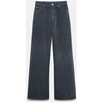 Per Una Cotton Rich Soft Touch Wide Leg Trousers Black