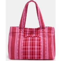 M&S Gingham Shopper Red Mix