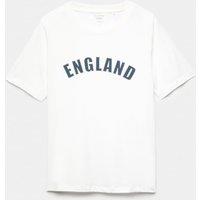 M&S Pure Cotton Embellished World Cup T-Shirt White Mix