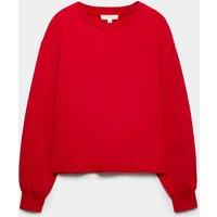 Per Una Pure Cotton Crew Neck Garment Dye T-Shirt Red