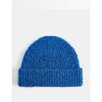 M&S Textured Beanie with Wool Cobalt