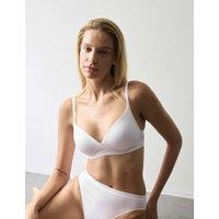 Autograph Lille Supima Cotton Non Wired Plunge Bra A-E White