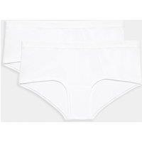 Autograph 2 Pack Lille Low Rise Knicker Shorts White