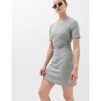 M&S Jersey Ruched Mini T-Shirt Dress Grey