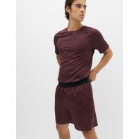 Goodmove Jacquard Cloud 7 Elasticated Waist Sports Shorts Mulberry