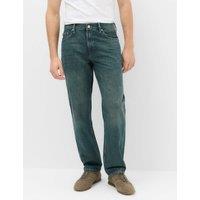 M&S Relaxed Straight Fit Authentic Rigid Jeans Green Tint