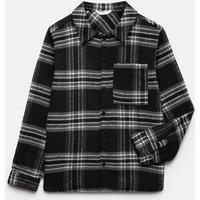 M&S Checked Shirt (6-16 Yrs) Black