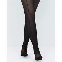 M&S Embellished Backseam Sheer Tights Black