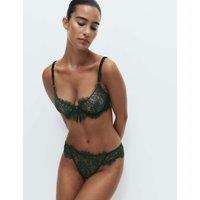 M&S Margot Lace Wired Full Cup Bra A-E Dark Bottle
