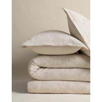 M&S Pure Cotton Floral Matelass Bedding Set Linen