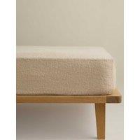 M&S Borg Cosy Deep Fitted Sheet Linen