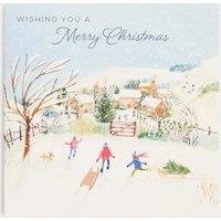 M&S Christmas Town Scene Gift Card No Colour