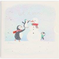 M&S Christmas Snowman Gift Card No Colour