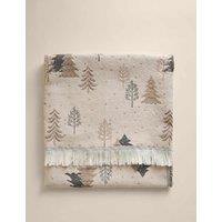 M&S Christmas Tree Throw Neutral