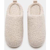 M&S Felt Back Tab Mule Slippers Natural